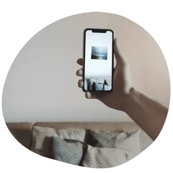 Buy original art, try it with AR on your own wall