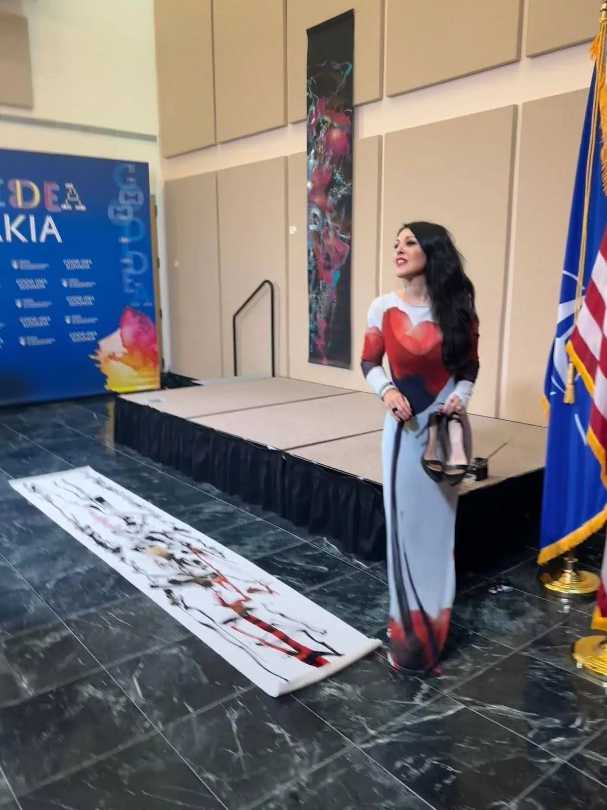 Silence and Whispers by Andrea Ehret with image of artist Andrea Ehret