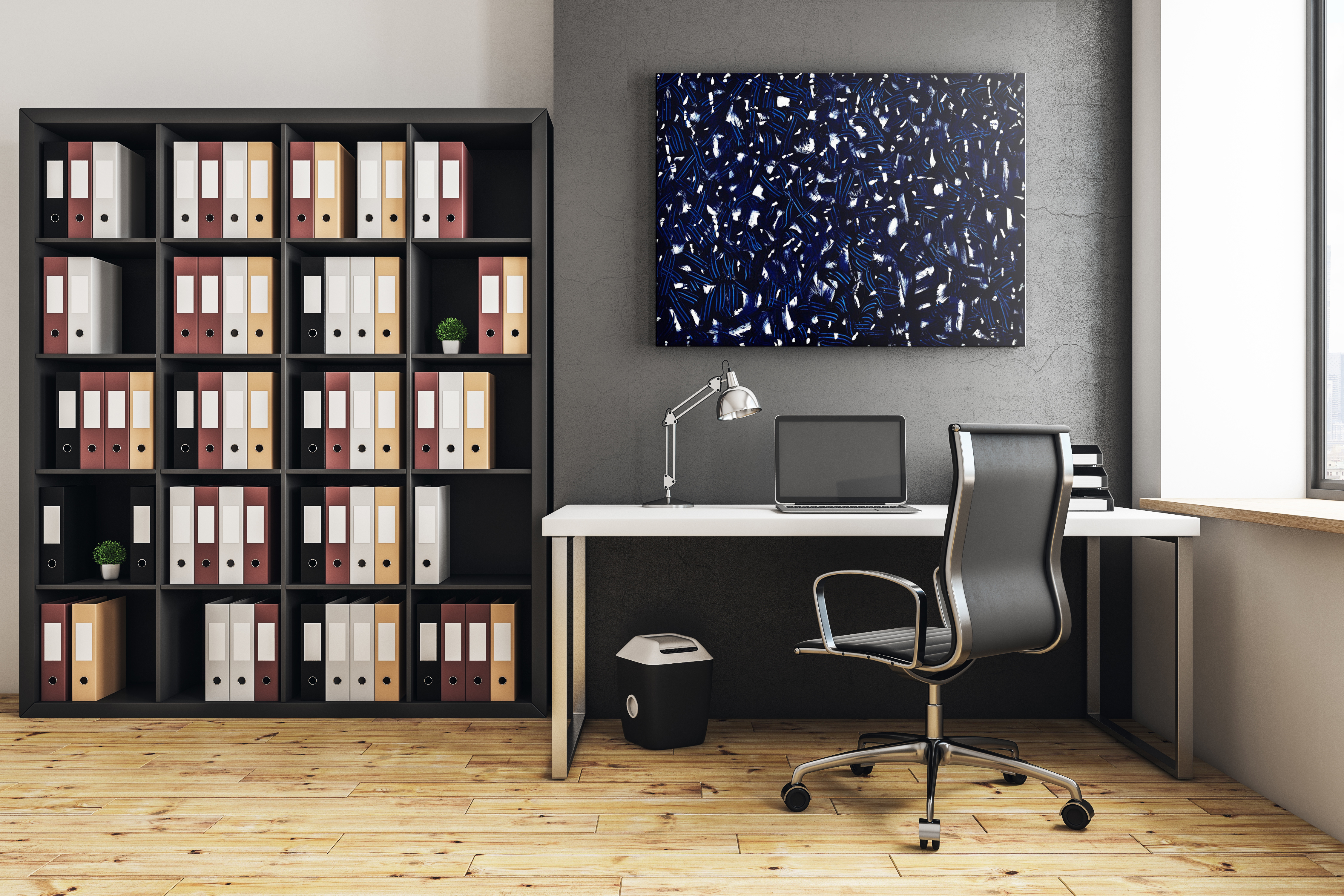 abstract paint art home office 
