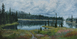 Lake in the Coniferous Forest
