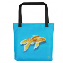 3D Fish Blue Bag