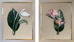 Tropical flowers Diptych